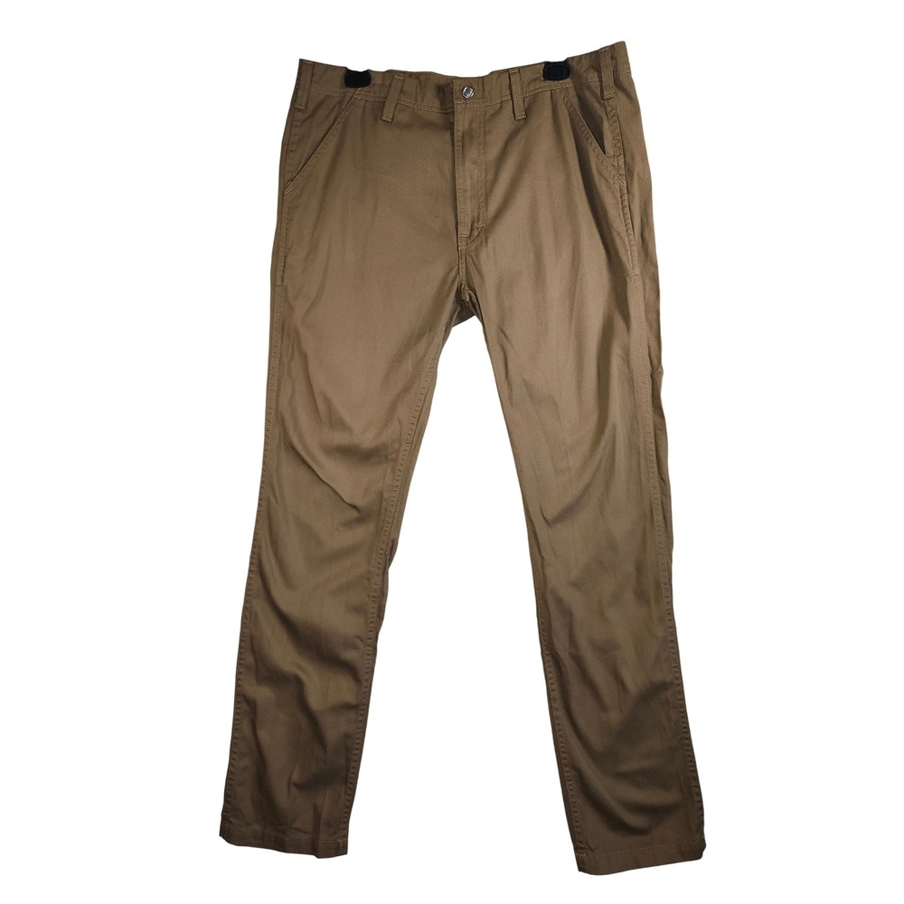 Topo Designs Mens 36L Work Pants Khaki Brown Cotton Twill Made in USA 36 x 31 - Picture 3 of 10